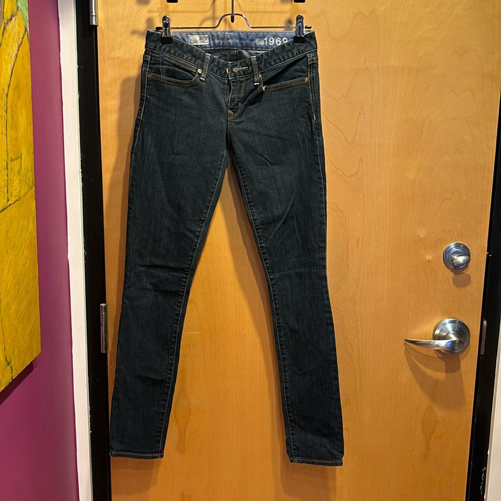 Dark wash always skinny denim jeans